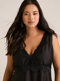 Festi Lace Trim Maxi Dress