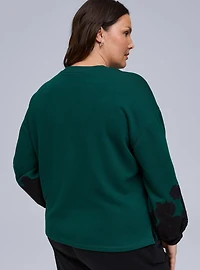 Belle Isle Floral Applique Sweatshirt