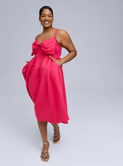 Belle Isle Bow Midi Dress