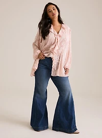 Festi Bubble Sleeve Top