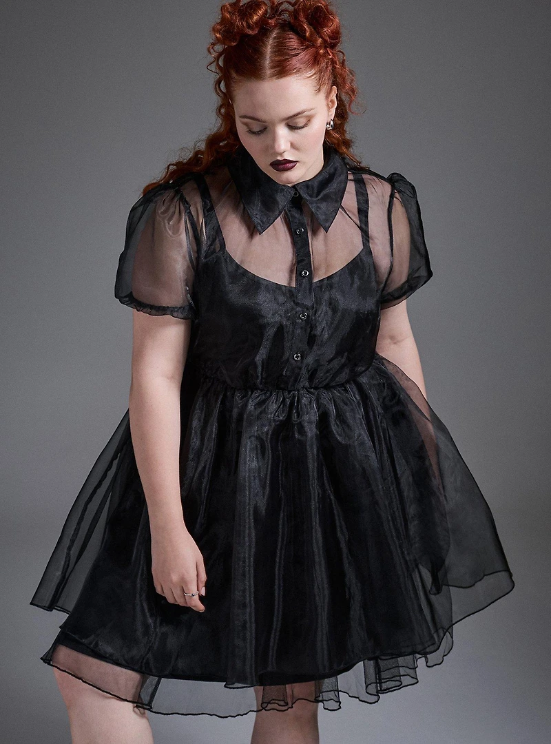 Nightfall Puff Sleeve Mini Dress