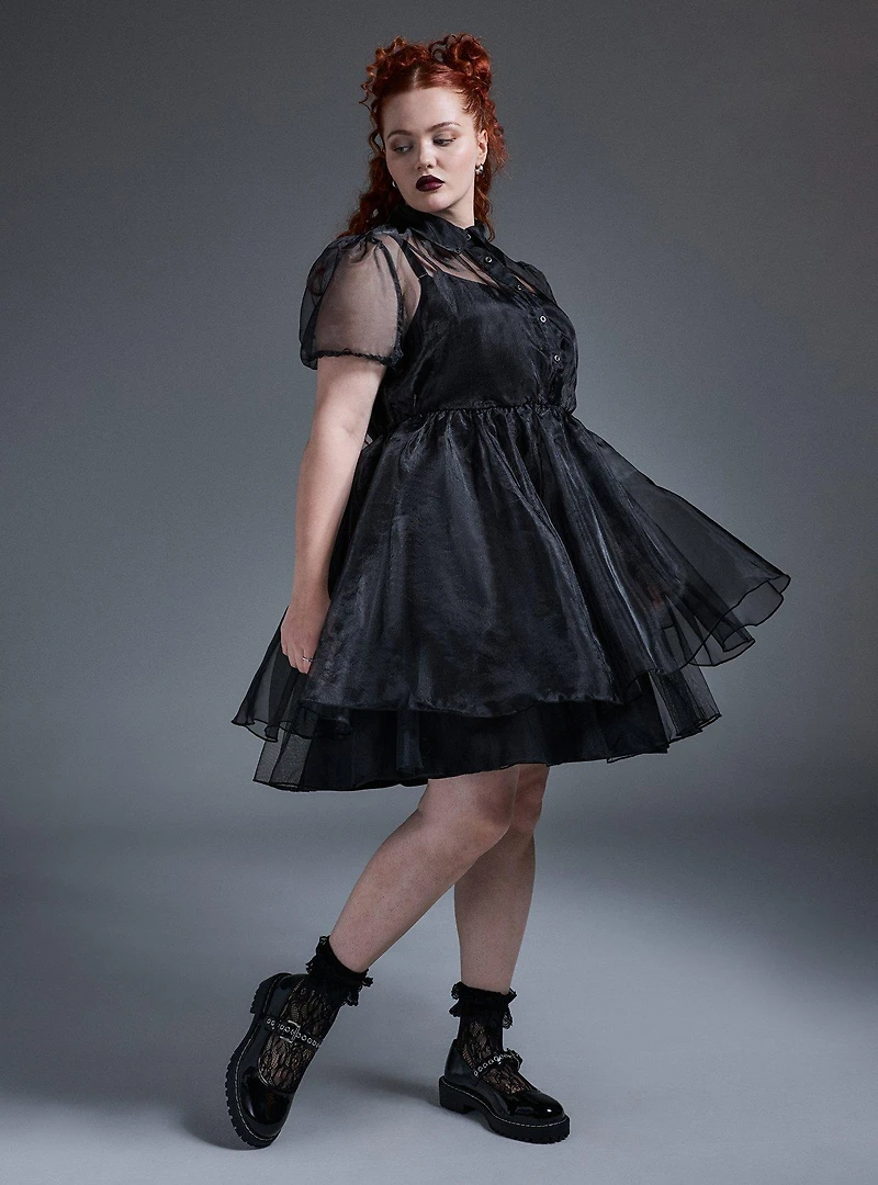 Nightfall Puff Sleeve Mini Dress