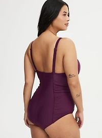 Wire Free Slim Fix V-Neck Corset One Piece