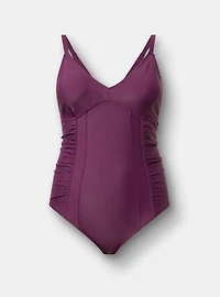 Wire Free Slim Fix V-Neck Corset One Piece