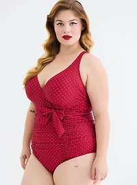 Twist Front One Piece Swimsuit