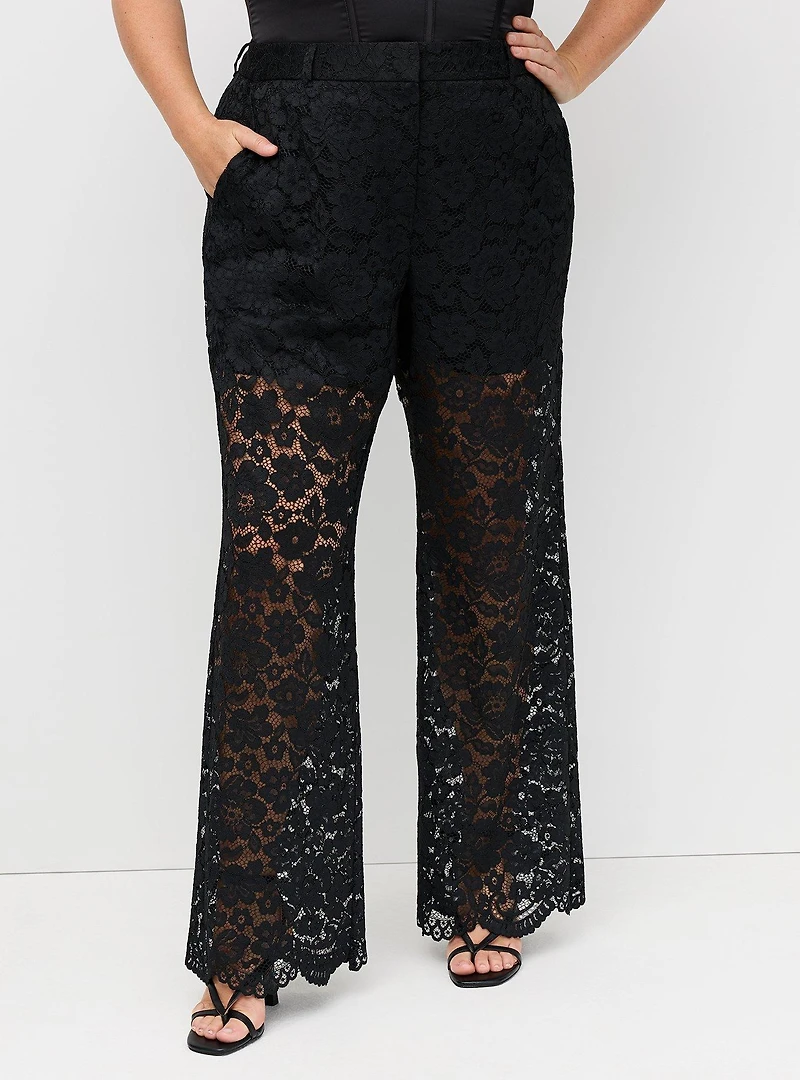 Studio Lace Straight Leg Pant