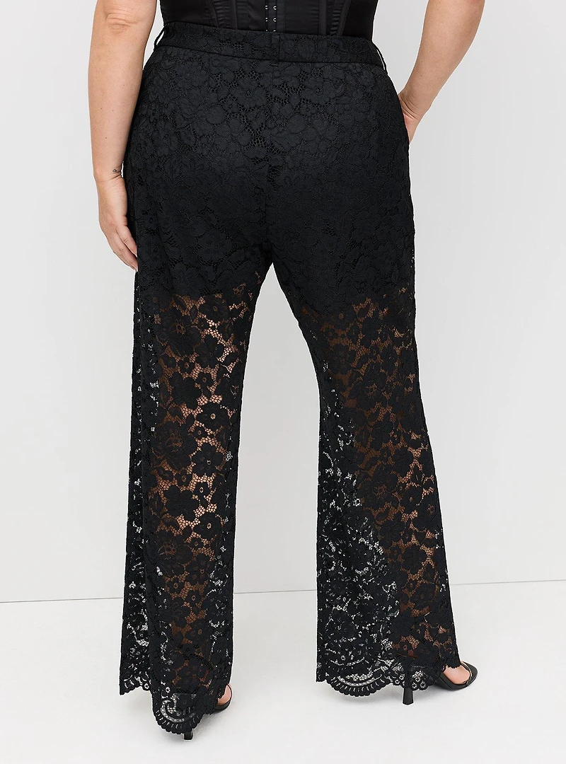 Studio Lace Straight Leg Pant