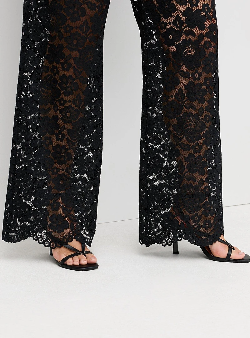 Studio Lace Straight Leg Pant