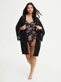 Tie-Front Mini Kimono