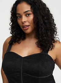 Studio Lace Satin Corset Top