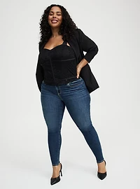 Studio Lace Satin Corset Top