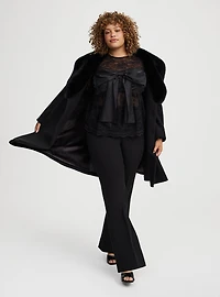 Studio Satin Bow Lace Top