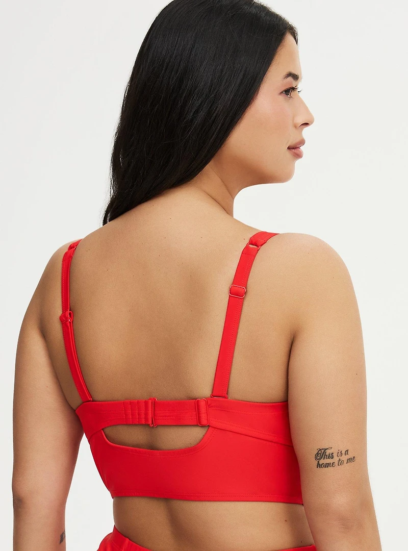 Underwire Strappy Front Bikini Top