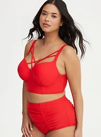 Underwire Strappy Front Bikini Top