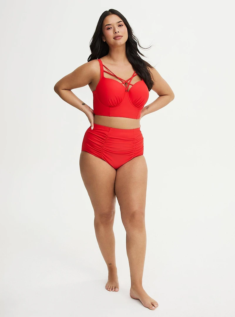 Underwire Strappy Front Bikini Top