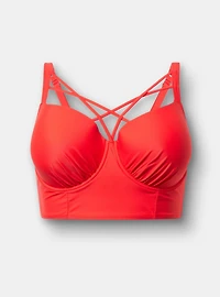 Underwire Strappy Front Bikini Top