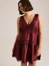 Festi Lace Detail Mini Dress