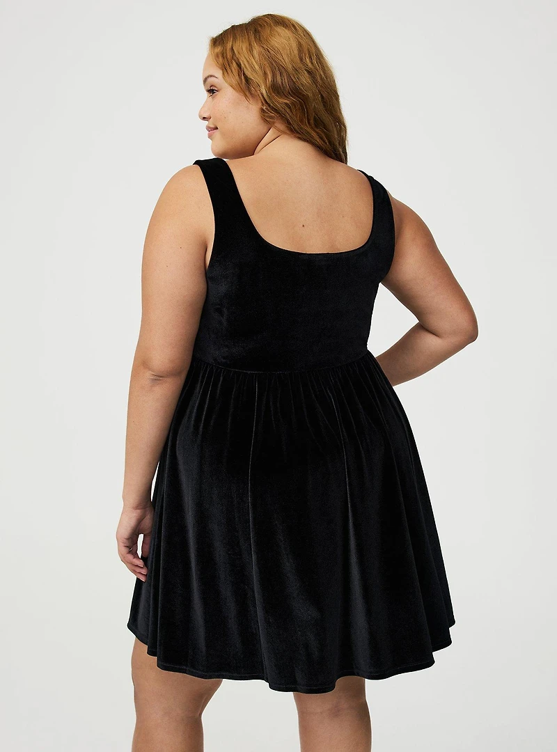 Corset Square Neck Mini Dress