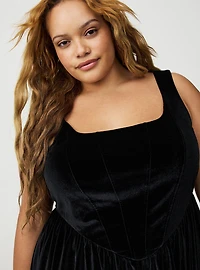 Corset Square Neck Mini Dress