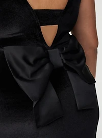 Bow Back Mini Shift Dress