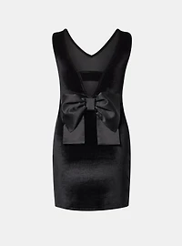 Bow Back Mini Shift Dress