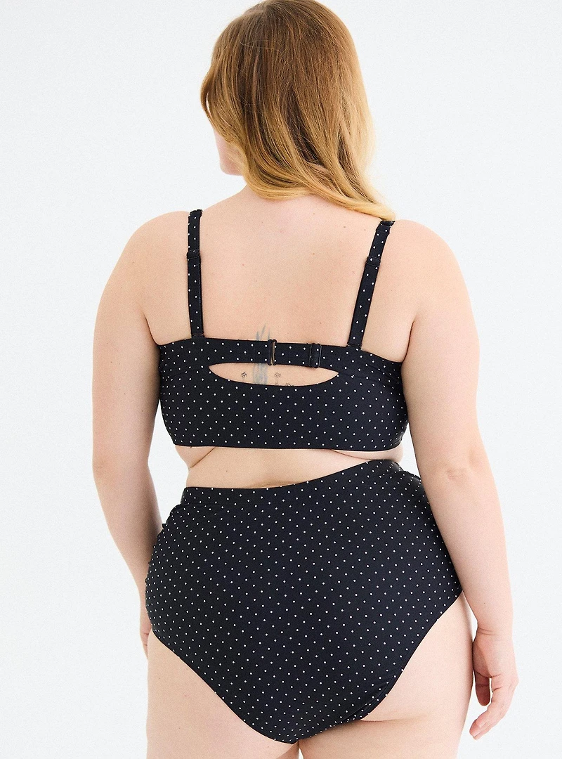 Lightly Lined Ruched Cheeky Swim Bottom