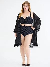 Lightly Lined Ruched Cheeky Swim Bottom