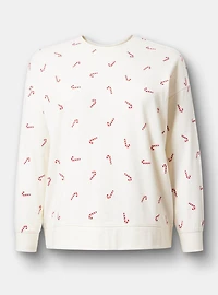 Cozy Fleece Crew Drop Shoulder Sweatshirt