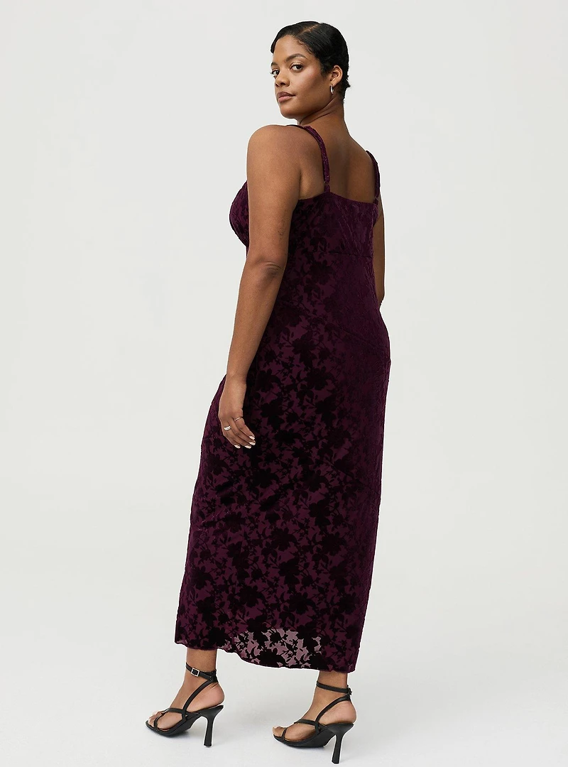 Velour Cami Maxi Dress