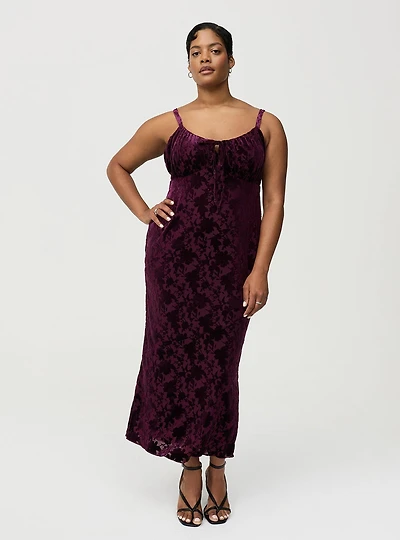 Velour Cami Maxi Dress