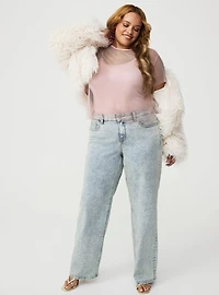 Bedazzled Mesh Boxy Crop Top