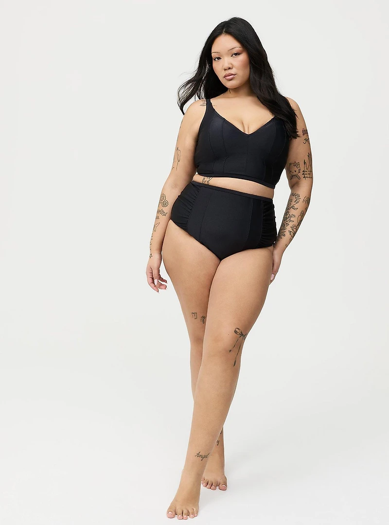 Wire-Free Corset Shine Midkini