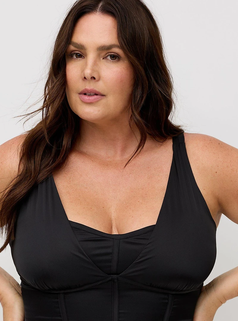 Studio Satin Bustier Top