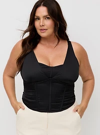 Studio Satin Bustier Top