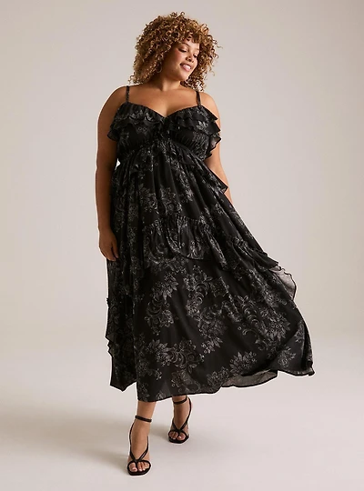 Festi Ruffled Maxi Dress