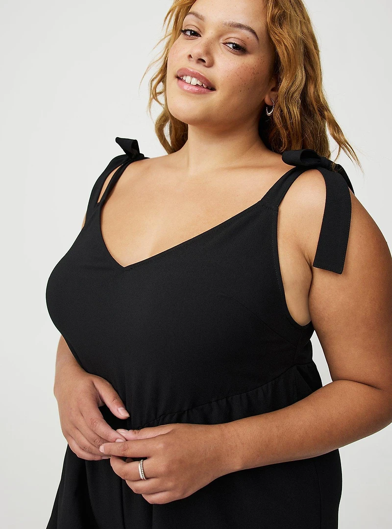 Crepe Wide Leg Overall