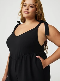 Crepe Wide Leg Overall