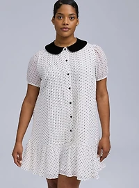 Belle Isle Velvet Collar Dress