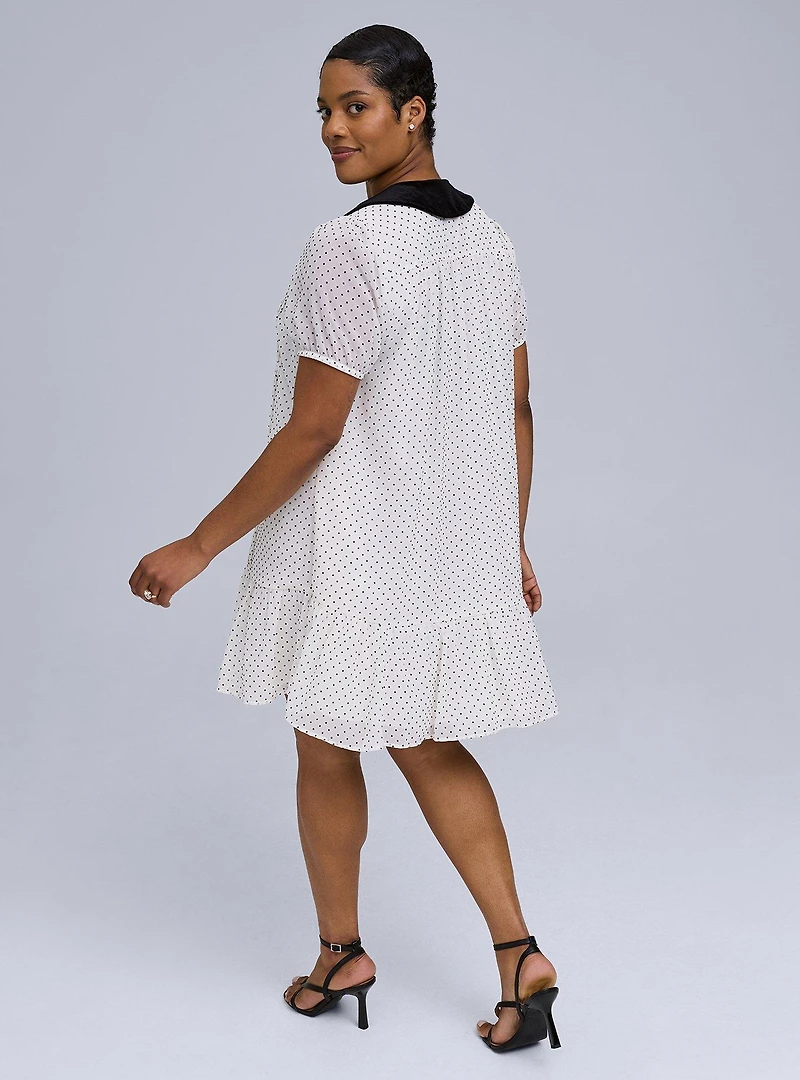 Belle Isle Velvet Collar Dress