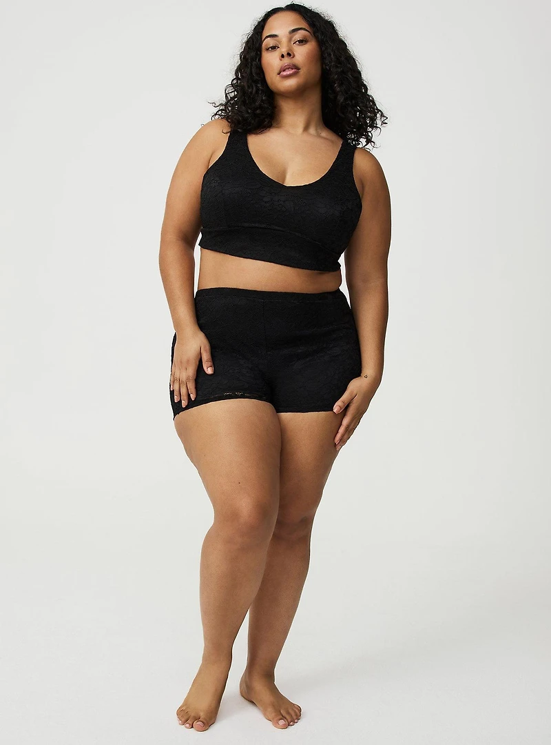Stretch Lace Sleep Shortie