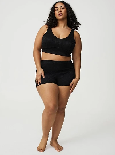 Stretch Lace Sleep Shortie