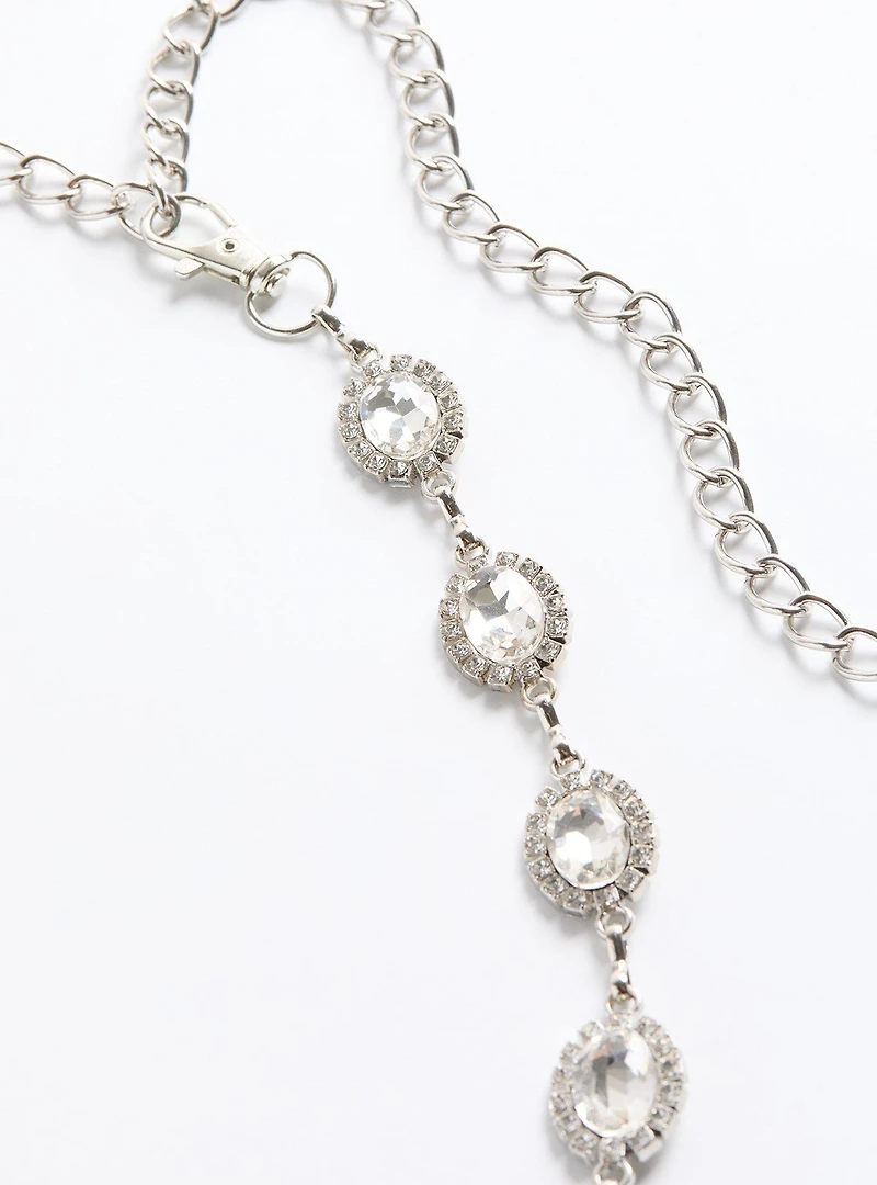 Rhinestone Chain Belt