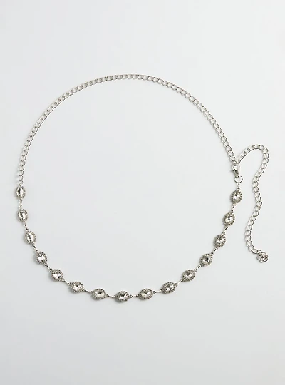 Rhinestone Chain Belt