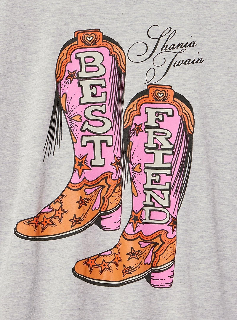 Shania Twain Relaxed Cotton Jersey Tee