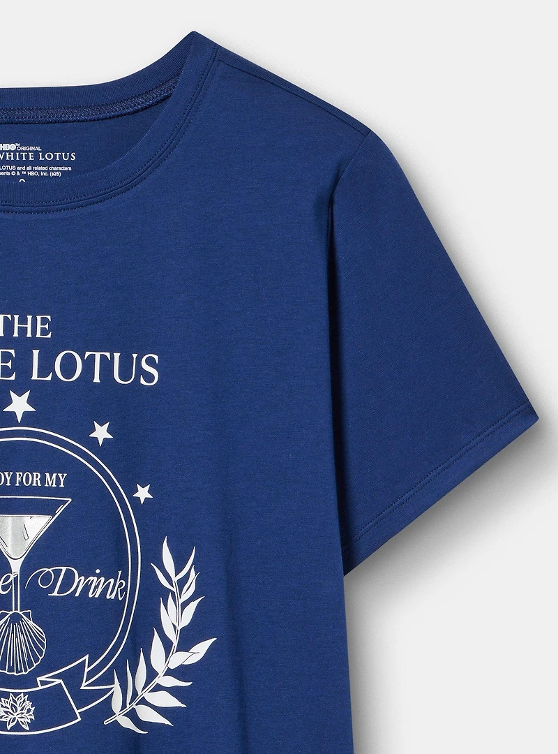 White Lotus Classic Cotton Jersey Tee