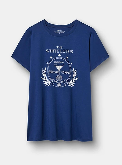 White Lotus Classic Cotton Jersey Tee