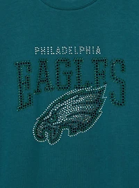 NFL Philadelphia Eagles Rhinestone Relaxed Fleece Sweatshirt