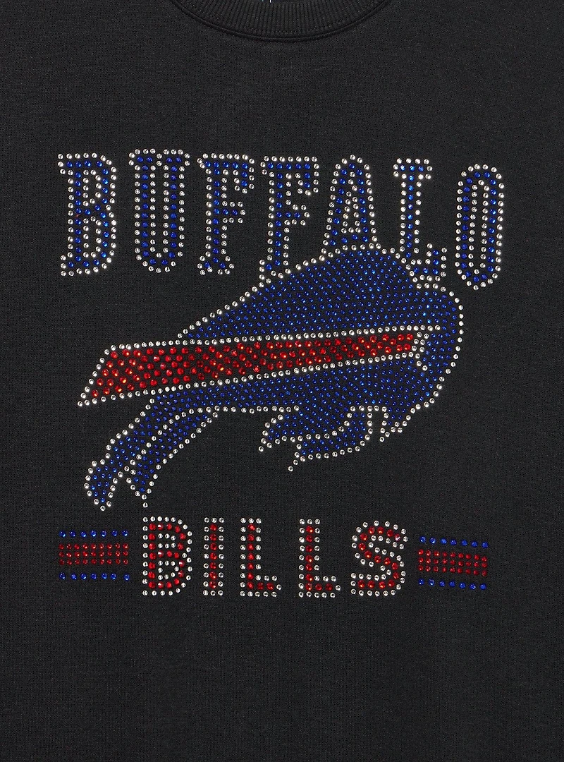 NFL Buffalo Bills Rhinestone Relaxed Fleece Sweatshirt