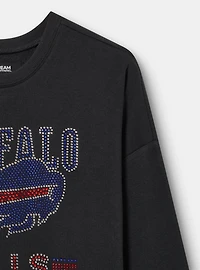 NFL Buffalo Bills Rhinestone Relaxed Fleece Sweatshirt