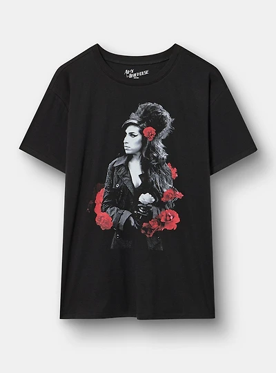 Amy Winehouse Relaxed Cotton Jersey Tee